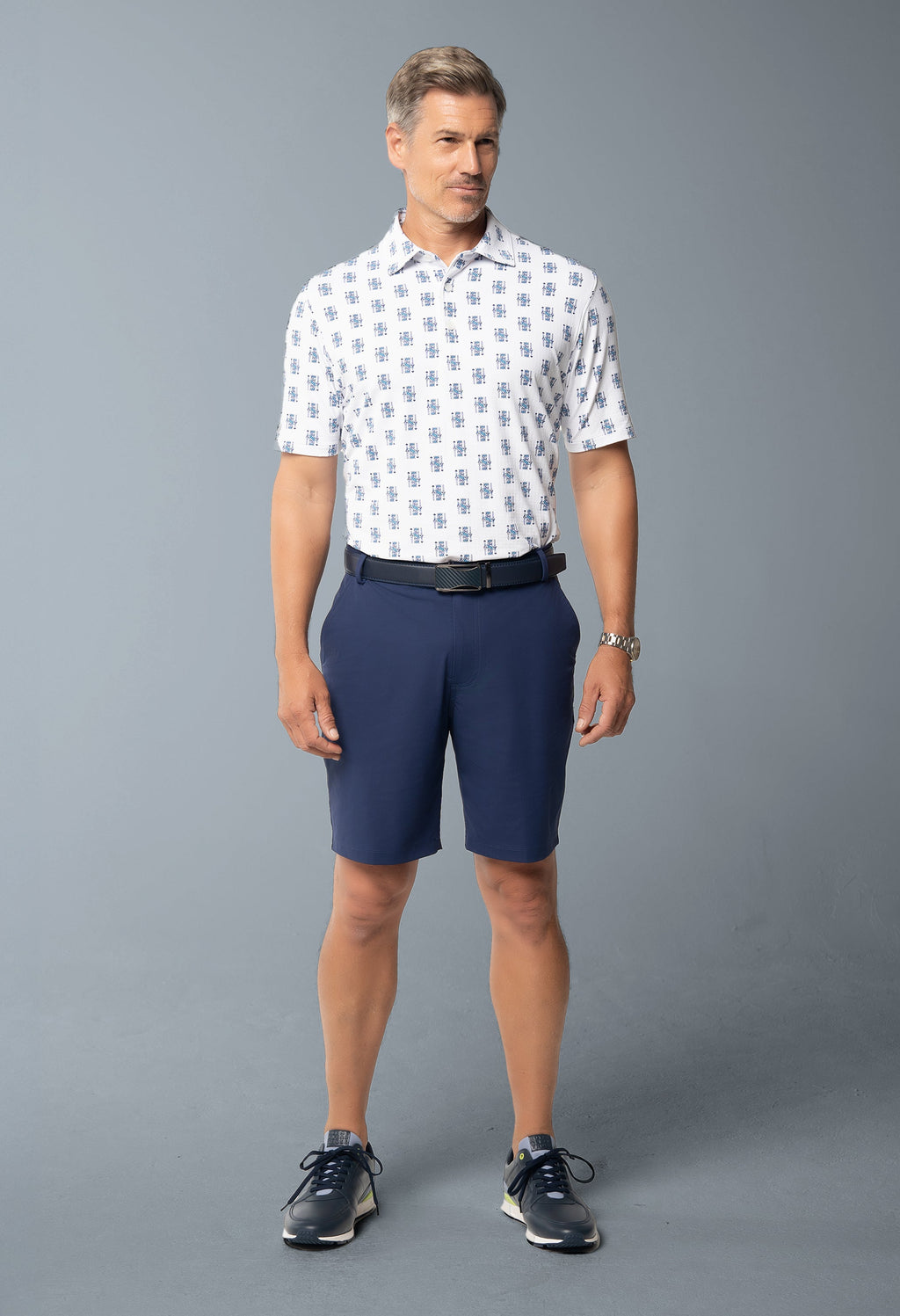 King of Spades Print Short Sleeve Polo – 94170 (Modern Fit)