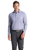 Square Spiral Print Long Sleeve Polo – 95169 (Modern Fit)